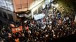 el ruidazo se hizo sentir en rosario, con una marcha en pleno centro contra los tarifazos