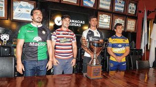 Los capitanes de los cuatro clubes finalistas del Torneo Regional del Litoral a jugarse el 13 de agosto.