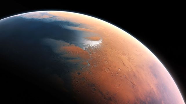 En la actualidad el planeta rojo no posee agua en estado líquido.