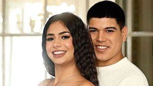 Thiago Medina y Daniela Celis, madre de sus hijas