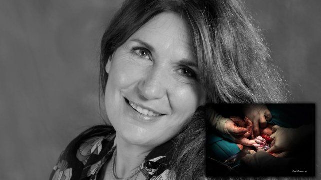 La fotógrafa Nora Dalmasso recibió el primer premio por la foto de un parto.
