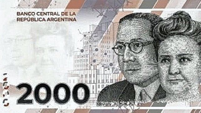 El nuevo billete de $2.000 conmemorativo del desarrollo de la ciencia y de la medicina en la Argentina aprobado por el Banco Central.