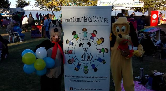 Artistas santafesinos intervinieron cuchas para perros de la calle