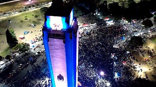 Festejo en la ciudad de Rosario