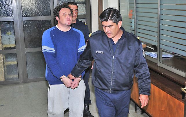 Preso. Silvio Díaz cuando fue detenido en junio por atropellar a un chico.