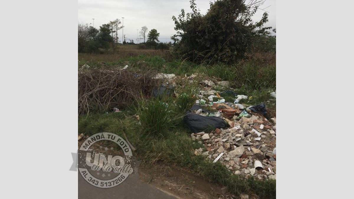 Denuncian incipiente basural en la zona norte