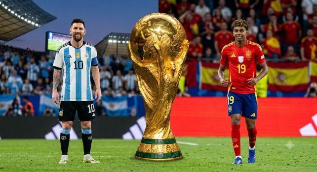 Se confirmaron las camisetas que usarán Argentina y España en la final del Mundial 2026