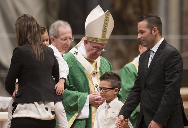 Ortodoxia. El mensaje del Papa estuvo anclado en la figura del matrimonio indisoluble.
