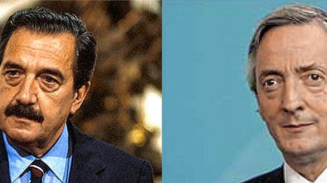 Alfonsín y Kirchner. Los dos presidentes adhirieron a la mudanza de la capital. &nbsp;