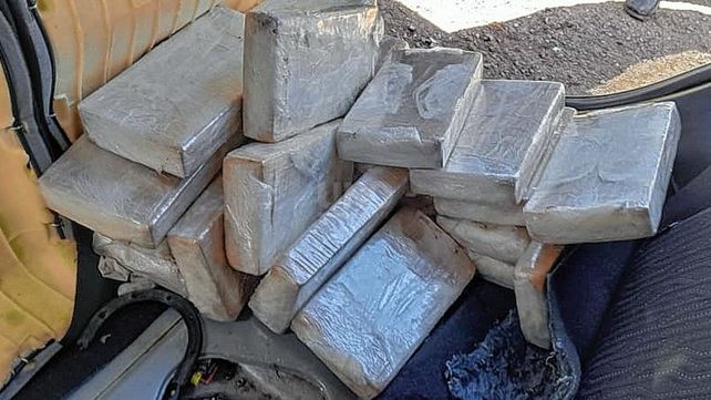 La cocaína secuestrada durante un operativo.