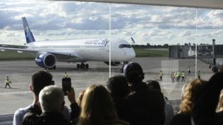 El avión que une Rosario con Madrid es el de mayor capacidad de pasajeros que opera en Argentina
