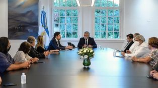 Alberto Fernández recibió a gremialistas docentes tras el arribo al acuerdo salarial.