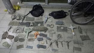 Dos hombres que se desplazaban en bicicleta fueron detenidos en inmediaciones de Matiezno y Saavedra con gran cantidad de piezas de cobre.