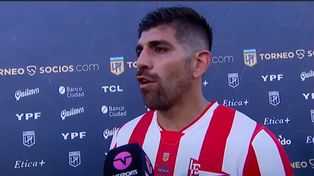 Clásico picante. Estos son cagones y segundo porque somos Estudiantes”, disparó Leandro Díaz tras el partido. (Imagen de TV)