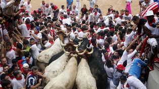 Un tapón humano en la plaza de toros dejó 23 heridos en la fieste de San Fermín