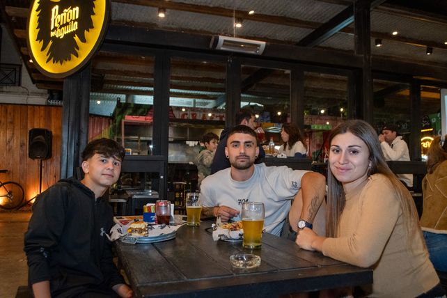 Thiago Laurito, Juan Ignacio Carranza y Agustina Risavy