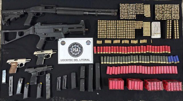 El procedimiento por narcotráfico permitió el secuestro de casi 900 proyectiles.