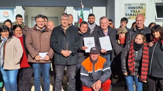 Bastia y el senador Michlig entregaron recursos de Obras Menores a localidades del departamento San Cristóbal
