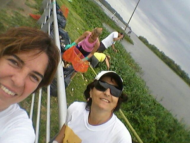 Finalizaron las tareas de limpieza en la costa del río Paraná
