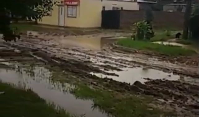 Las calles de barrio Nueva Pompeya tras las lluvias