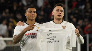 Lucas Ocampos le dedicó su gol a Emiliano Sala