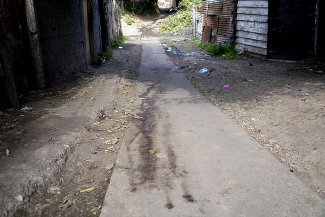 Un charco de sangre
