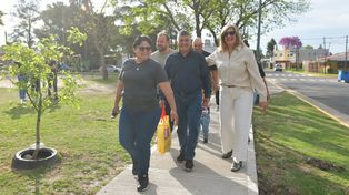 La Municipalidad de Paraná renovó la plaza Héroes de Malvinas.