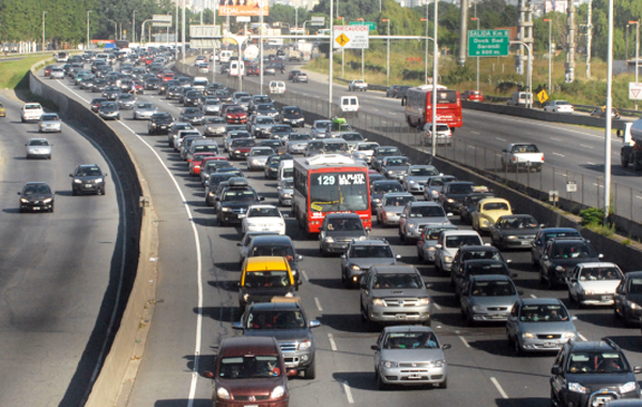 La autopista Buenos Aires-La Plata