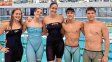 Malena Santillán junto al grupo de nadadores que compitió en Buenos Aires. Malena Santillán junto al grupo de nadadores que compitió en Buenos Aires.