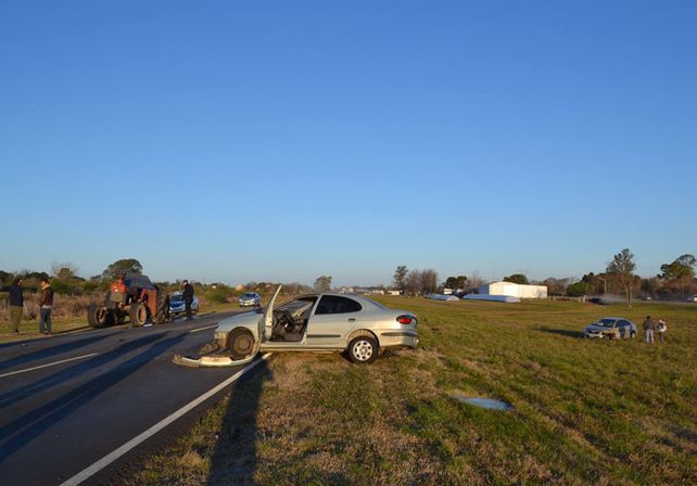 Triple choque en la ruta 39 dejó como saldo una persona gravemente herida