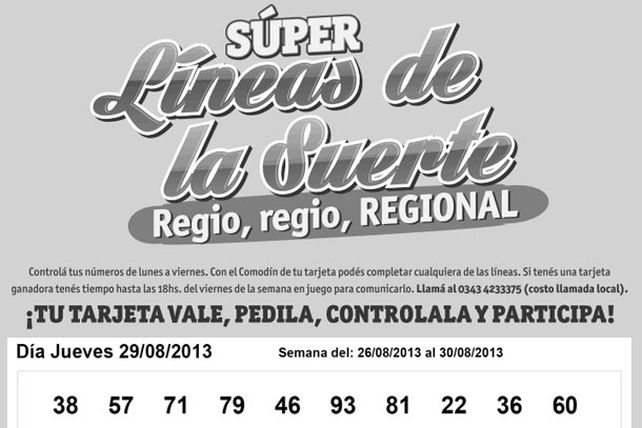 Seguí jugando con las Súper Líneas de las Suerte