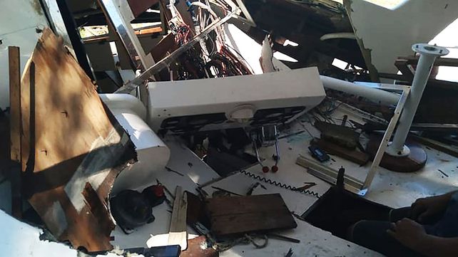 Explosión en una embarcación amarrada en el club Náutico