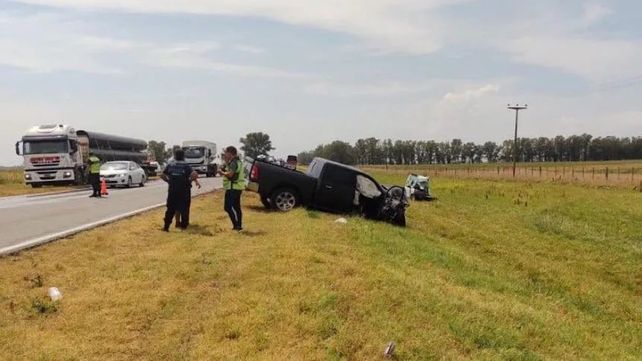 La imagen de la camioneta que conducía el hijo de Ramón Díaz.