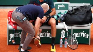 VIDEO: El resbalón de Del Potro que generó preocupación y la posibilidad de retiro de Roland Garros