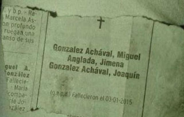 El recorte del diario que el nene encontró en la cancha y la familia tomó como una buena señal