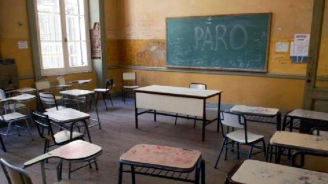 Aulas vacías.&nbsp;Por los paros docentes