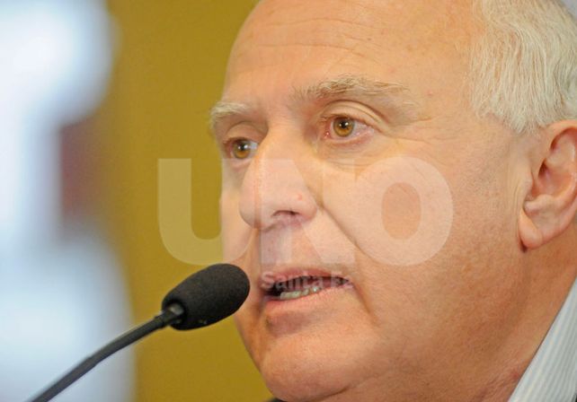 Lifschitz sobre Obra Pública: Es indispensable que nosotros pensemos en reforzar ese presupuesto. Fotógrafo: Manuel Testi / Diario UNO Santa Fe