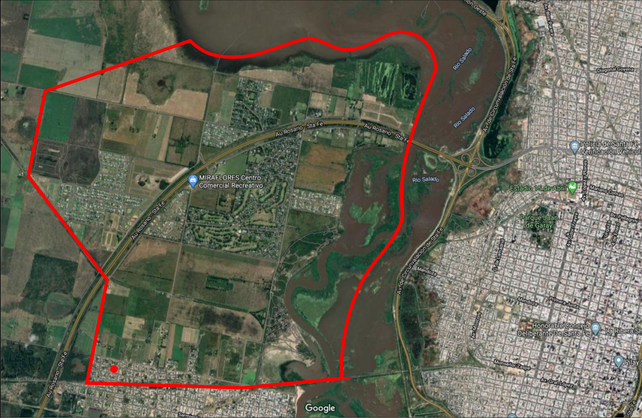 La zona habitacional que busca conformar su propia localidad e independizarse de la ciudad de Santo Tomé.