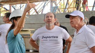 In situ. Maletti supervisa los avances de las distintas obras que lleva adelante la provincia de Santa Fe de cara a los Juegos Odesur.