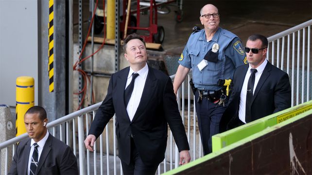 Elon Musk en una de sus visitas a la corte de Delaware para testificar en una demanda.