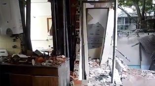 Un video muestra el interior del edificio que se derrumbó ayer tras una explosión en Rosario