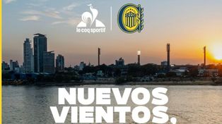 La imagen con la que Central hizo oficial el arribo de Le Coq Sportif a Arroyito.