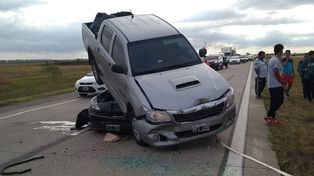 Un herido en el impactante accidente en la autopista Rosario - Córdoba entre tres autos