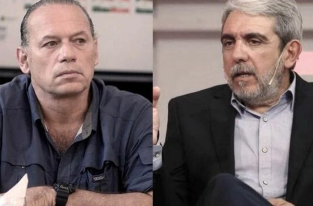 Sergio Berni y Aníbal Fernández