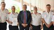 El ministro Fabián Bastia junto a la Federación Santafesina de Asociaciones de Bomberos Voluntarios.