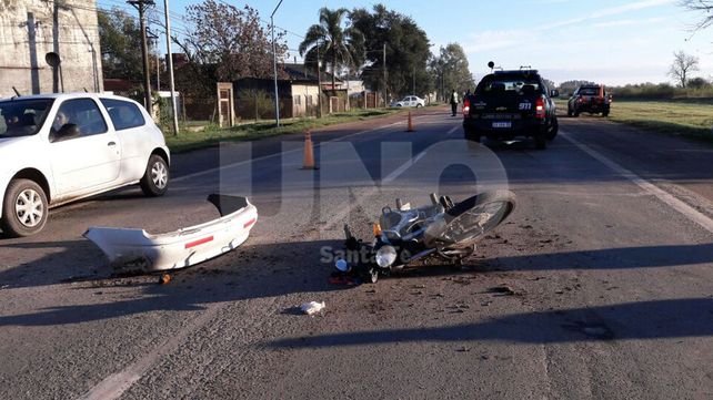 accidente sobre la ruta 11