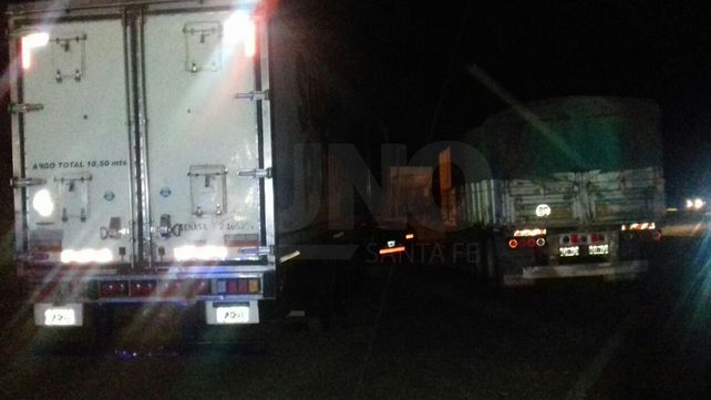 Violento choque de camiones en la ruta 34