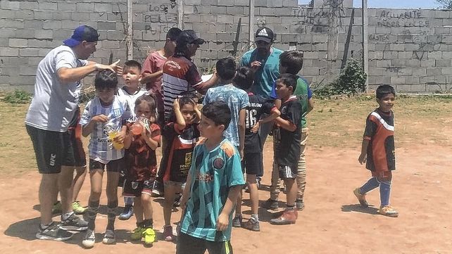 En el barrio Padre Kolbe