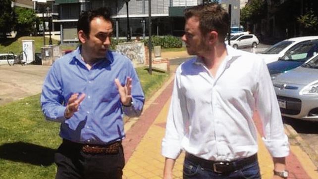 Francisco Quintana se reunió ayer en Rosario con Roy López Molina.