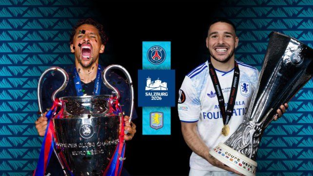 PSG y Aston Villa van por la Supercopa de Europa sin el Dibu Martínez